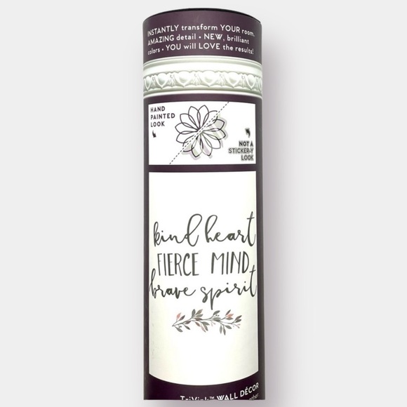 NEW Wall Decal  Kind Heart Fierce Mind Brave Spirit - Picture 1 of 4